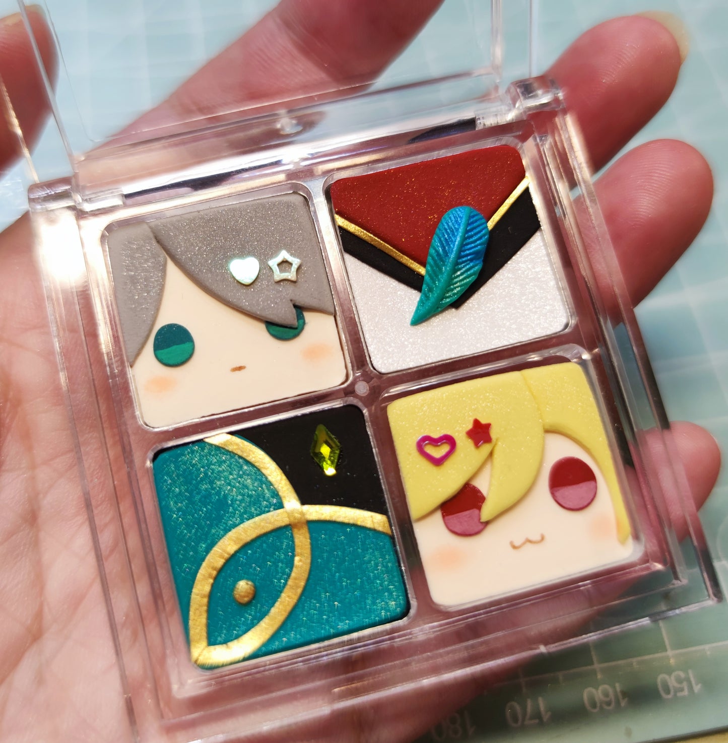 【genshin fanart】 Eyeshadow tray (The material is clay.)